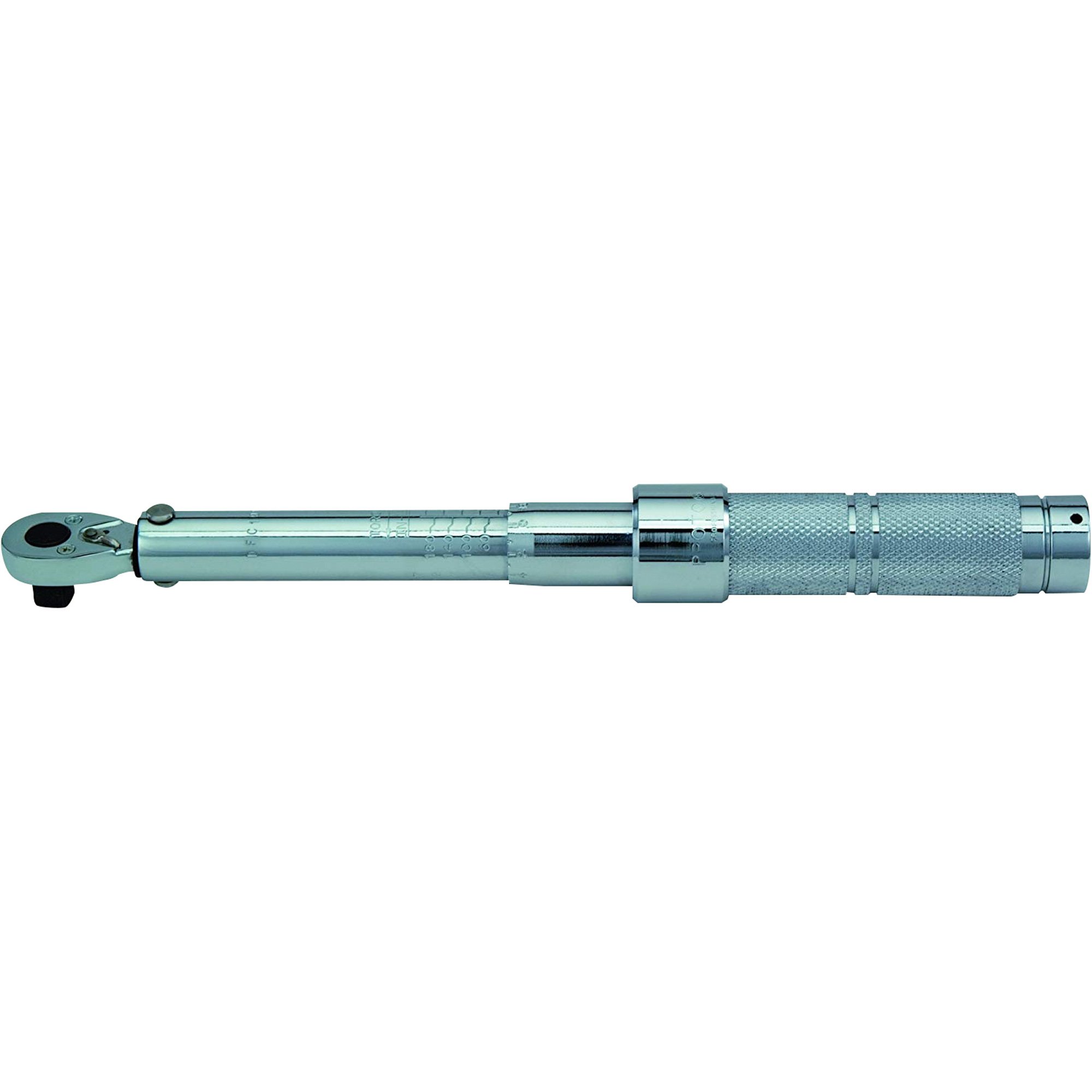 Proto Ratcheting Head Micrometer Torque Wrench — 1/2in. Drive, 70-350 Ft.–Lbs., Model# J6014MC